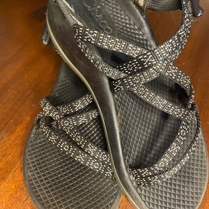 Chaco Black and Gray Strappy Sandals kids size 2